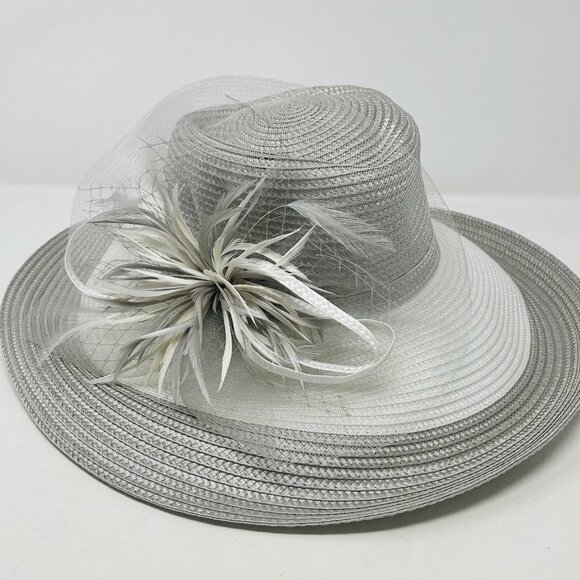 Bellissima Millinery Collection Womens OS Two-Tone Wide-Brim Derby Hat $98 150 main image 7